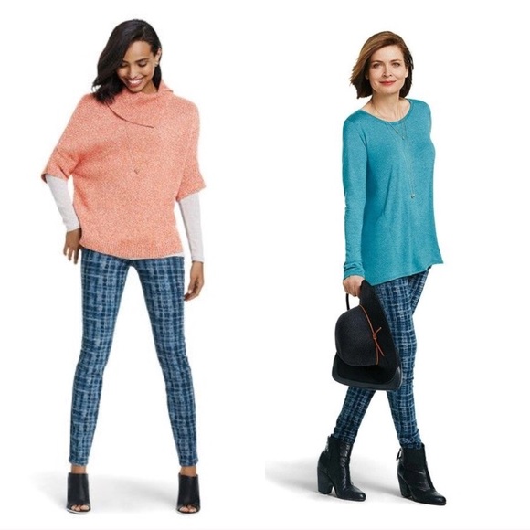 {CAbi} #3047 Blue Grid Curvy Skinny Jeans, $109 - Picture 3 of 8